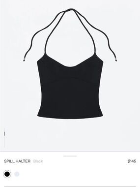 Tank air Spill Halter Women's Top